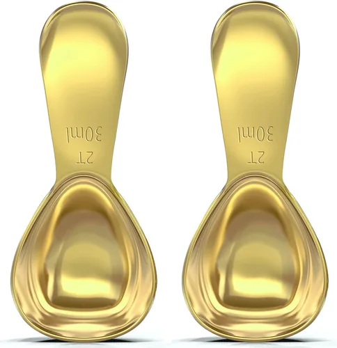 Vista 8 de BALCI - Juego de cucharas de café de acero inoxidable, 1 y 2 cucharadas (0.5 fl oz/1.0 fl oz) xact measuring spoons set for coffee, tea, sugar