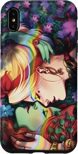 Vista 11 de iPhone 16 DC Comics Pride Harley Quinn & Poison Ivy Nose Touch Case