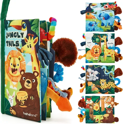 Vista 9 de hahaland Libros para bebés de 0 a 6 a 12 meses, juguetes sensoriales