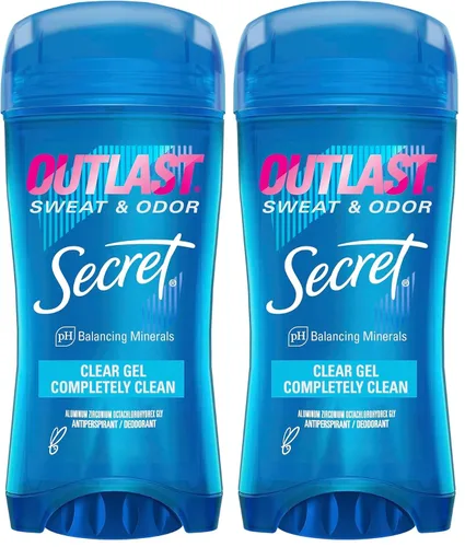 Vista 14 de Secret Outlast, antitranspirante y desodorante para mujer, 72 horas de protección contra el sudor y el olor, minerales equilibradores de pH, gel