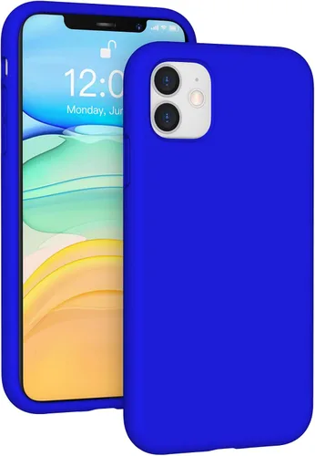 Vista 162 de Funda de silicona líquida compatible con iPhone 12 Pro Max 6.7 pulgadas, funda de gel de protección completa con forro de microfibra, funda