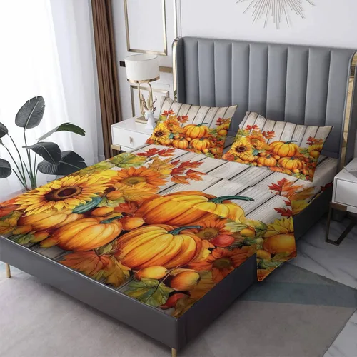 Vista 29 de Sábanas de aguacate tamaño individual – Sábanas kawaii, microfibra suave y bolsillo profundo, sábanas y fundas de almohada estampadas sin arrugas, 3