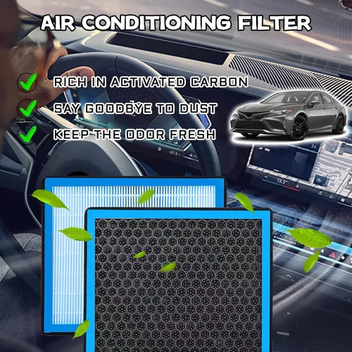 Vista 3 de Filtro de aire de cabina automotriz de repuesto CF10285, filtro de aire de cabina con carbón activado para 4Runner Highlander RAV4 Camry Corolla