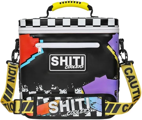 Vista 28 de SHITI Hieleras Enfriador para Camping, Viajes, Playa, Lonchera Suave para Alimentos, Bebidas y Hielo, Portátil, Impermeable, Bolsa Aislada de 24 El
