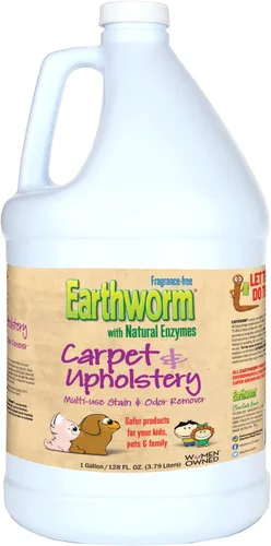 Vista 8 de Earthworm Limpiador de alfombras y tapicería, removedor de manchas y manchas, enzimas naturales, más seguro para la familia, respetuoso con el medio
