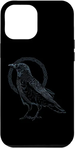 Vista 25 de Funda para iPhone 11 Pro Max Crow Raven Viking Valhalla Berserker nórdico nórdico de mitología nórdica