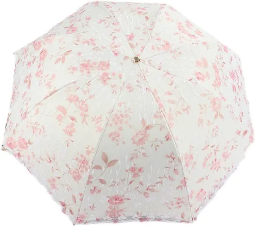 Vista 17 de Honeystore Parasol de viaje plegable Brolly Anti-UV Sombrilla Vintage
