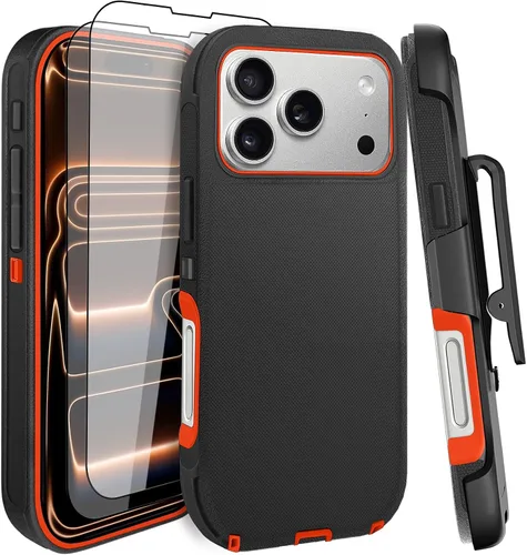 Vista 13 de Funda para iPhone 11 con Clip para Cinturón, Soporte y 2 Protectores de Pantalla, Protección Completa Resistente, Funda a Prueba de Golpes y Caídas