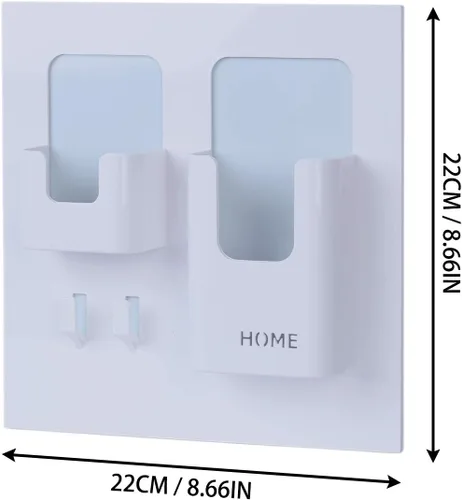 Vista 2 de Estante de Mesita de Noche - Adhesivo Montado en la Pared para Dormitorio, Dormitorio Universitario, Oficina Accesorios Flotantes