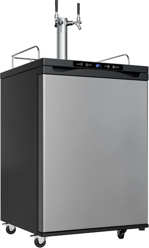 Vista 5 de EdgeStar KC3000TWIN Kegerator de doble grifo de tamaño completo con pantalla digital - negro