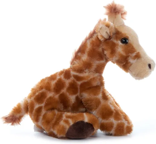 Vista 5 de The Petting Zoo Peluche de jirafa, regalos para niños, animales salvajes del zoológico Onez, juguete de peluche de jirafa de 9 pulgadas