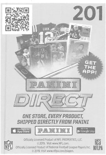 Vista 2 de 2019 NFL Football Panini Album Sticker #201 Calais Campbell Jacksonville Jaguars (2 inches Wide X 2 1/4 Inch Tall Individual Album Sticker)