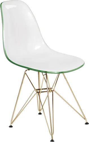 Vista 14 de LeisureMod Sillas de comedor de acrílico con base Eiffel cromada, respaldo ergonómico curvado, juego de 2 sillas laterales ligeras para cocinas