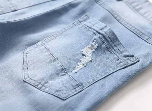 Vista 6 de Pantalón de jean elastizado ajustado moderno para hombre