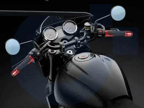 Vista 2 de Empuñaduras para Yama & ha FZ6 FZ6R FZ6S FZ6N Fazer FZ 6 R S N 7/8 pulgadas 0.866 in mango de motocicleta agarre agarre mano apretones extremos