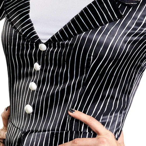 Vista 3 de Disney - Disfraz de Jack Skellington Deluxe para adultos, multicolor, Multi