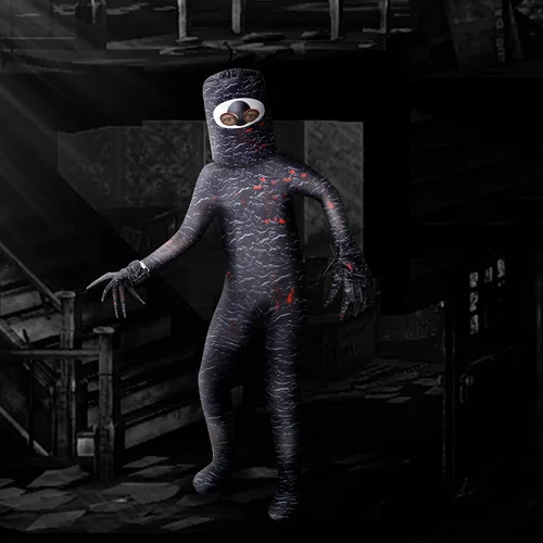 Vista 2 de Monster Horror Game Doors Ropa para niños Camisa de Halloween de 4 a 12 años