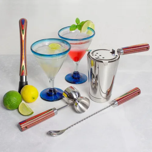 Vista 2 de Totally Bamboo Baltique Marrakesh - Kit de barman de 4 piezas, juego de regalo de barman con herramientas esenciales de accesorios de barra, incluye