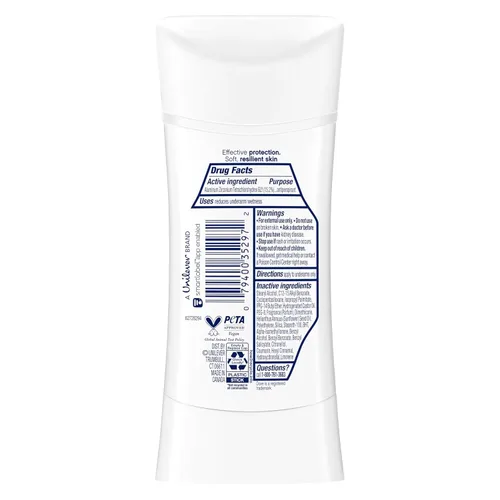 Vista 2 de Dove Advanced Care Anti Deo Stick Cool Essentials Pack de 12 para ayudar a la reparación de la barrera cutánea después del afeitado, control