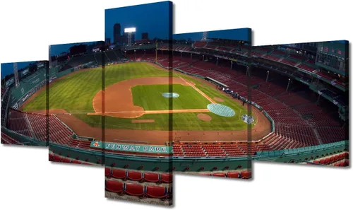 Vista 53 de Arte para pared, lienzo para estadio deportivo, arte para pared, diseño de campo de Wrigley en Chicago, pinturas de Chicago, impresiones sobre