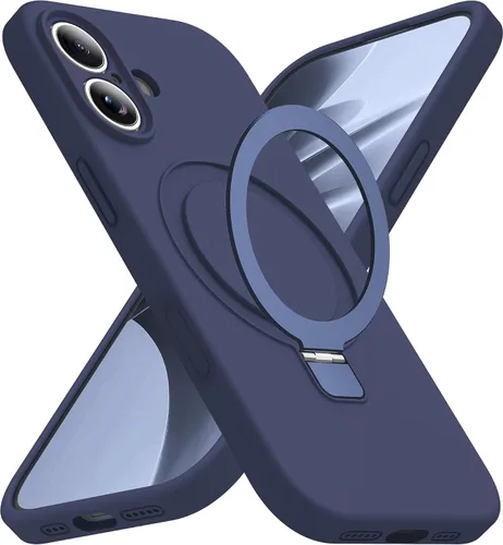 Vista 162 de SKYLMW Funda diseñada para iPhone 11 con soporte magnético invisible Compatible con Mag-Safe, a prueba de caídas de grado militar, a prueba