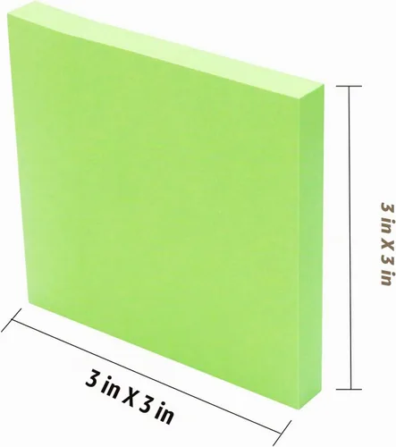 Vista 4 de Notas adhesivas de 3 x 3, notas autoadhesivas, 36 blocs, 100 hojas/bloc, calcomanías de colores surtidos, notas fáciles de publicar para estudio