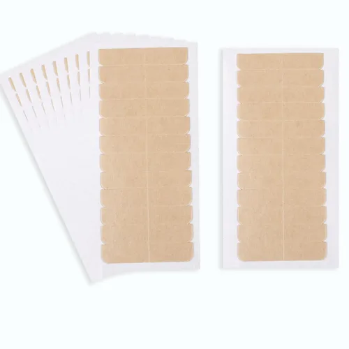 Vista 8 de Kachanaa 48 piezas de pegamento de encaje ultra fuerte impermeable de doble cara para peluca de encaje frontal, cinta adhesiva de encaje de sujeción
