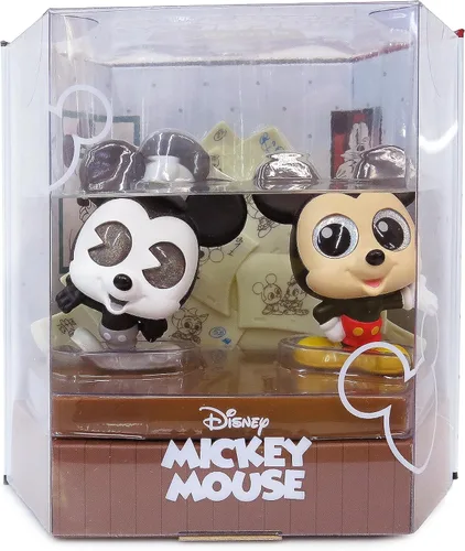Vista 2 de Disney Doorables NUEVA Entrada Principal juego de 2 figuras coleccionables de Mickey Mouse de 3 pulgadas, juguetes oficialmente licenciados