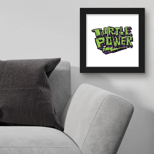 Vista 3 de Trends International Gallery Pops Nickelodeon Teenage Mutant Ninja Turtles: Mutant Mayhem - Arte de pared de poder de tortuga, versión enmarcada