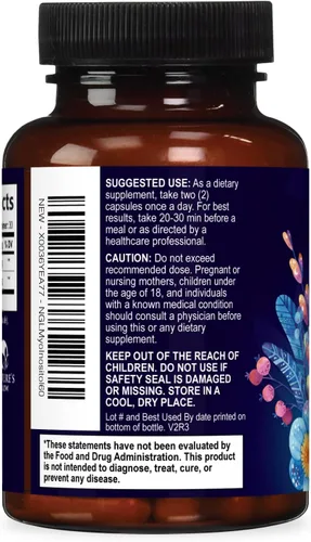 Vista 8 de Myo-inositol y D-Chiro Inositol 1025 mg – Proporción ideal 40:1 para apoyo ovárico, suplemento vegano de mio y D Chiro para el equilibrio natural