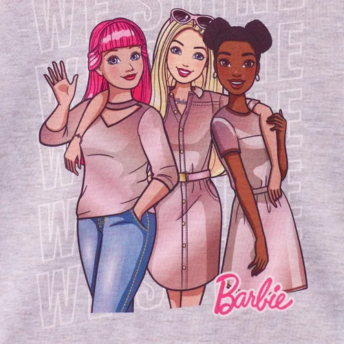 Vista 7 de Barbie Conjunto de ropa de dormir para niñas y pantalones de pijama para niñas de 4 piezas