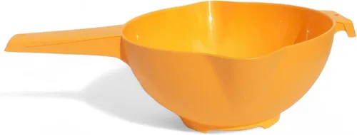 Vista 3 de Tupperware Colador de 2 cuartos de galón con mango en naranja