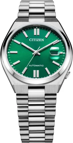 Vista 4 de Citizen Tsuyosa - Reloj deportivo automático de lujo para hombre Verde (Green Dial)