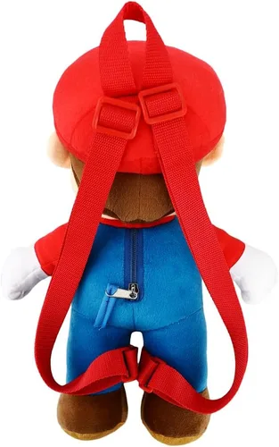 Vista 2 de Mochila de felpa Nintendo Super Mario, Multi colorido, Personalizado