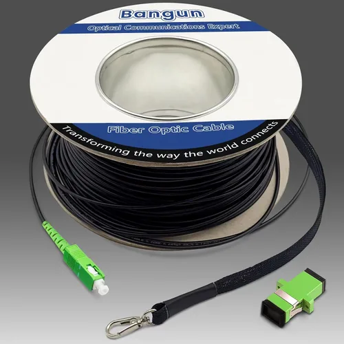 Vista 13 de SC/APC a SC/APC Cable de Fibra Óptica para Internet, Cable de Conexión de Modo Simple Blindado, Cordón de Conexión Óptica de Fibra Óptica - SIMPLEX