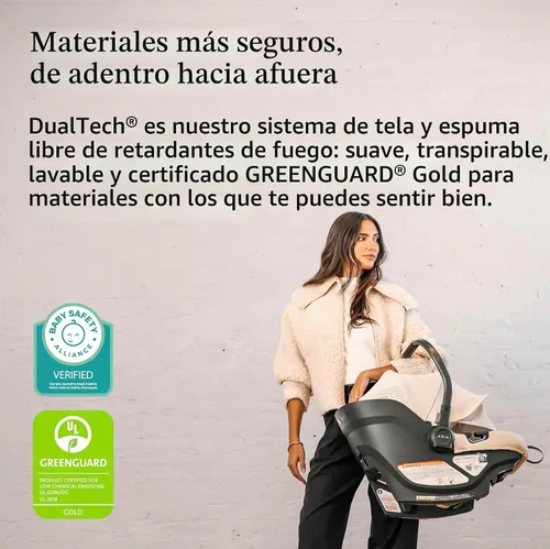 Vista 7 de UPPAbaby Aria V2 Lightweight Infant Car Seat - Load Leg & Cover - Callum Callum (azul piedra)
