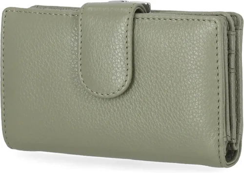 Vista 6 de Mundi Rio - Cartera de piel para mujer, pequeña con marco Bittersweet