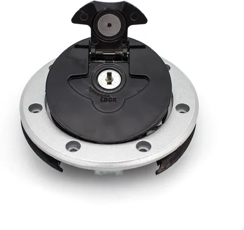 Vista 4 de FXCNC Tapa de tanque de combustible para motocicleta, con 3 agujeros, compatible con YZF R1 98-99 YZF R6 98-04 YZF 600 750 XJR1200 XJR400 TDM850