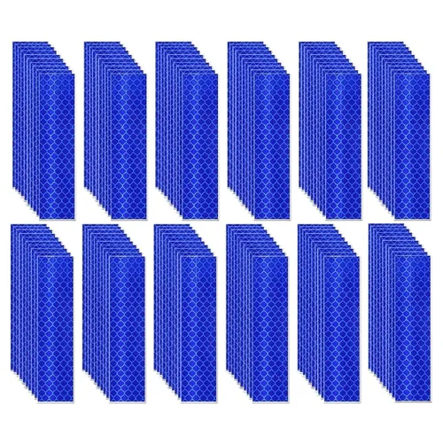 Vista 127 de Pegatinas reflectantes 1 pulgada de diámetro Redondas Reflectoras, Cinta adhesiva impermeable al aire libre de alta visibilidad (80 piezas)
