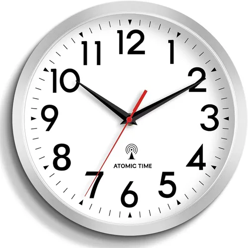 Vista 23 de DAXSMY Reloj de pared analógico pequeño de 8 pulgadas, silencioso, sin tictac, funciona con pilas, moderno, simple, decorativo, para cocina