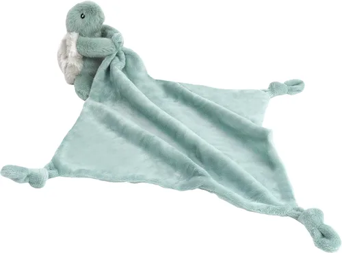 Vista 12 de MON AMI Peluche de ballena coral para bebés, manta de seguridad anudada de 13.5 pulgadas, juguete de felpa suave para bebés, perfecto esencial