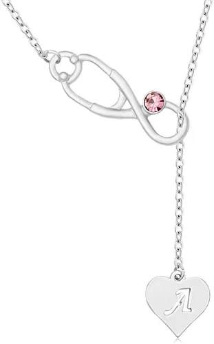 Vista 6 de Estetoscopio Caduceus Doctor Enfermera Encanto Bangle Pulseras para RN graduación regalo