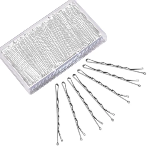 Vista 9 de MORGLES - 240 horquillas negras de 2.2 pulgadas para todo el cabello con caja