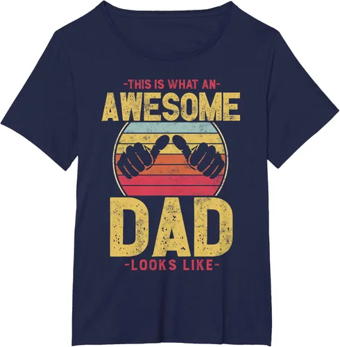 Vista 13 de This is what a awesome dad looks like T-Shirt, Negro