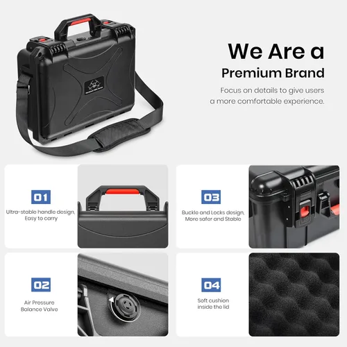 Vista 4 de STARTRC Mini 5 Pro Caso, funda impermeable para DJI Mini 5 Pro