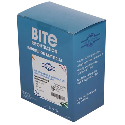 Vista 4 de 210103, material de impresión de registro de mordeduras de set rápido, chispas de chocolate menta 2/Pk 1.7 fl oz, kit de cartucho dental saborizado