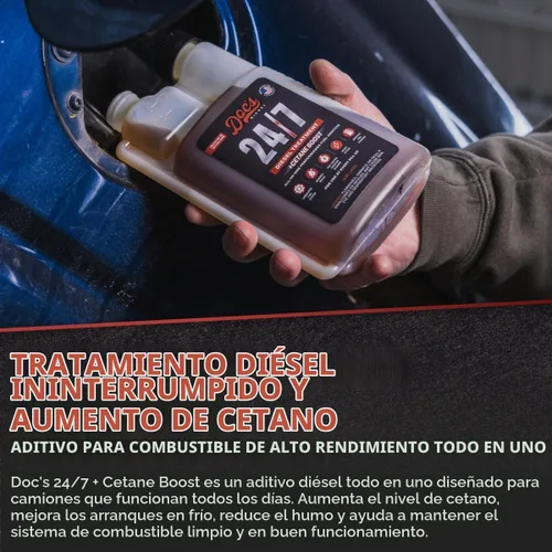 Vista 2 de Doc's Diesel 24/7 Cetane Boost + aditivo todo en uno, 16 onzas