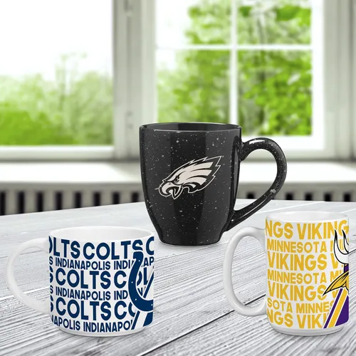 Vista 7 de Rico Industries NFL Football 15 oz White Ceramic Mug