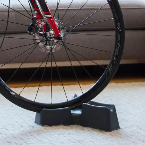 Vista 7 de Blackburn Plataforma de rueda delantera para entrenadores de bicicleta (Trackblok 3, negro)
