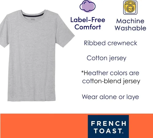 Vista 2 de French Toast Camiseta de manga corta con cuello redondo para niño